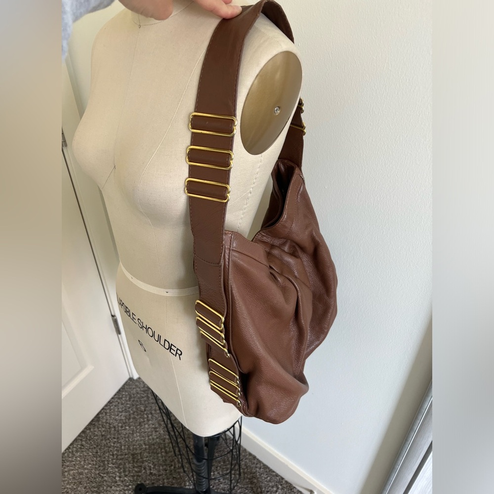 Bryna Nicole Leather Hobo Bag